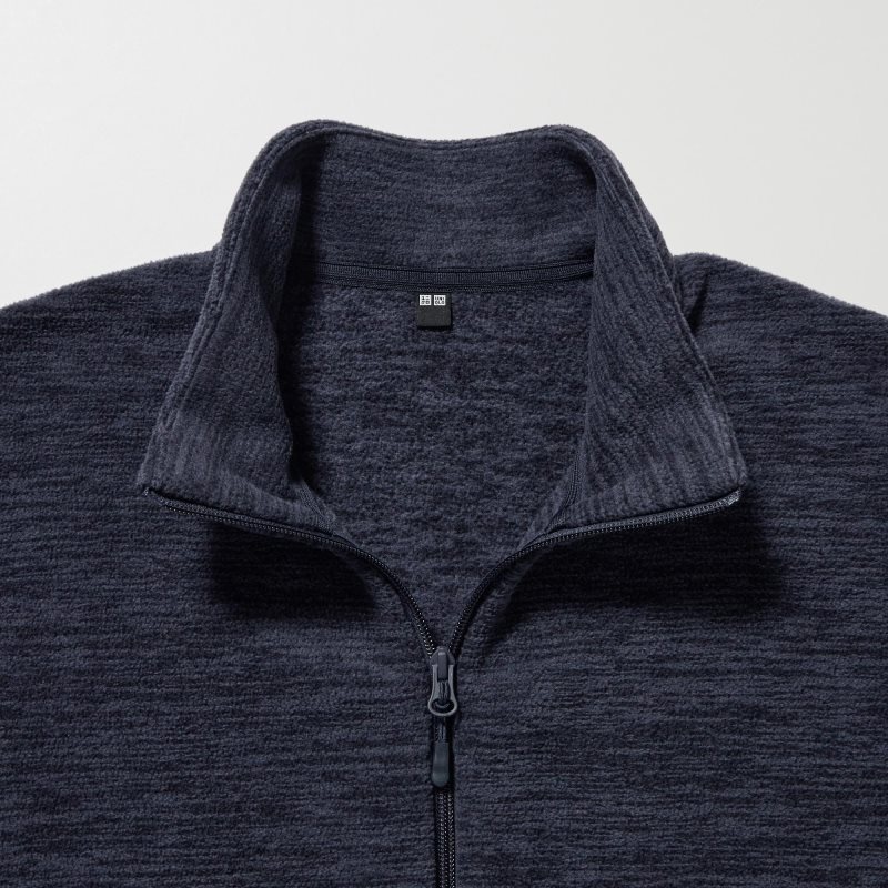 Men Uniqlo Fleece Full-zip Long Sleeve Jackets Green | 2468892