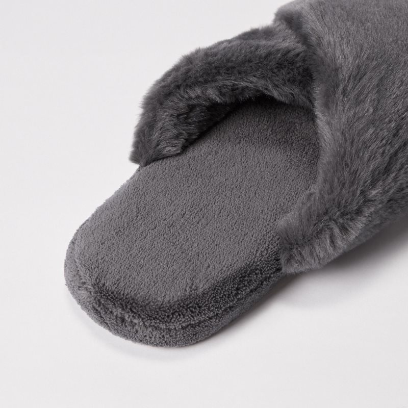 Men Uniqlo Fleece Room Furry Fleece Slippers Grey | 5923944