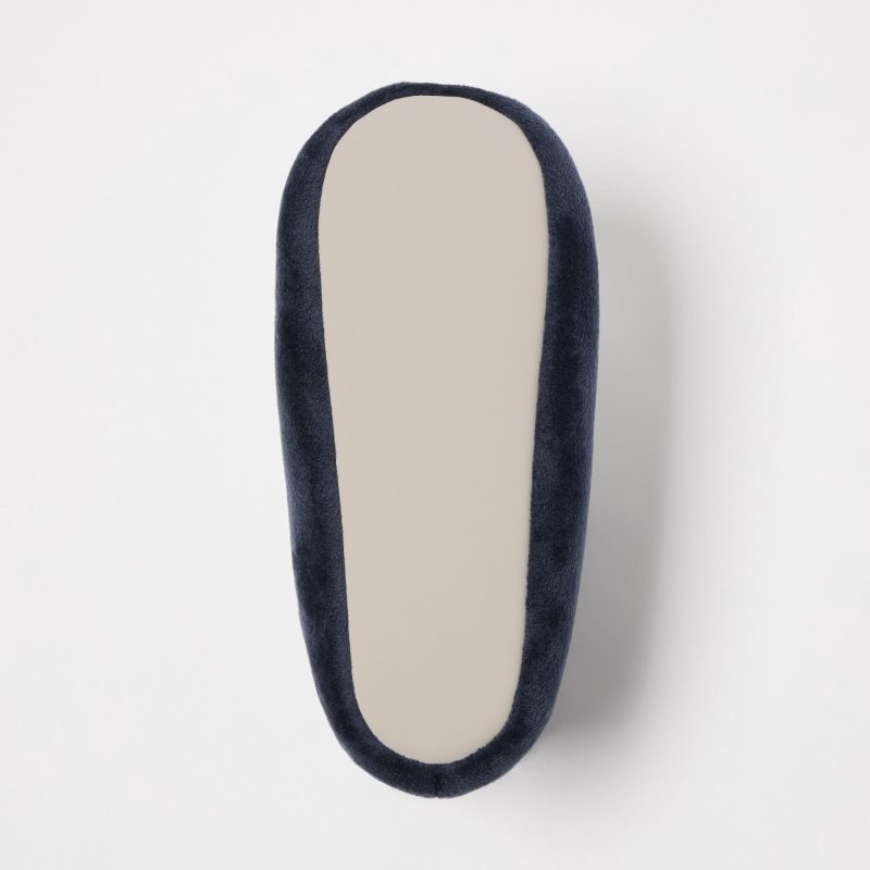 Men Uniqlo Fleece Room Velour Slippers Navy | 9326350
