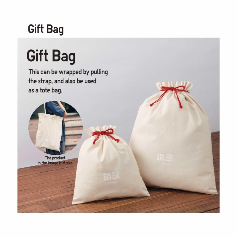 Men Uniqlo Gift Bags White | 5694990