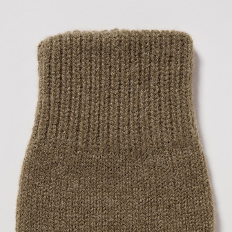 Men Uniqlo HEATTECH Gloves Brown | 5468060