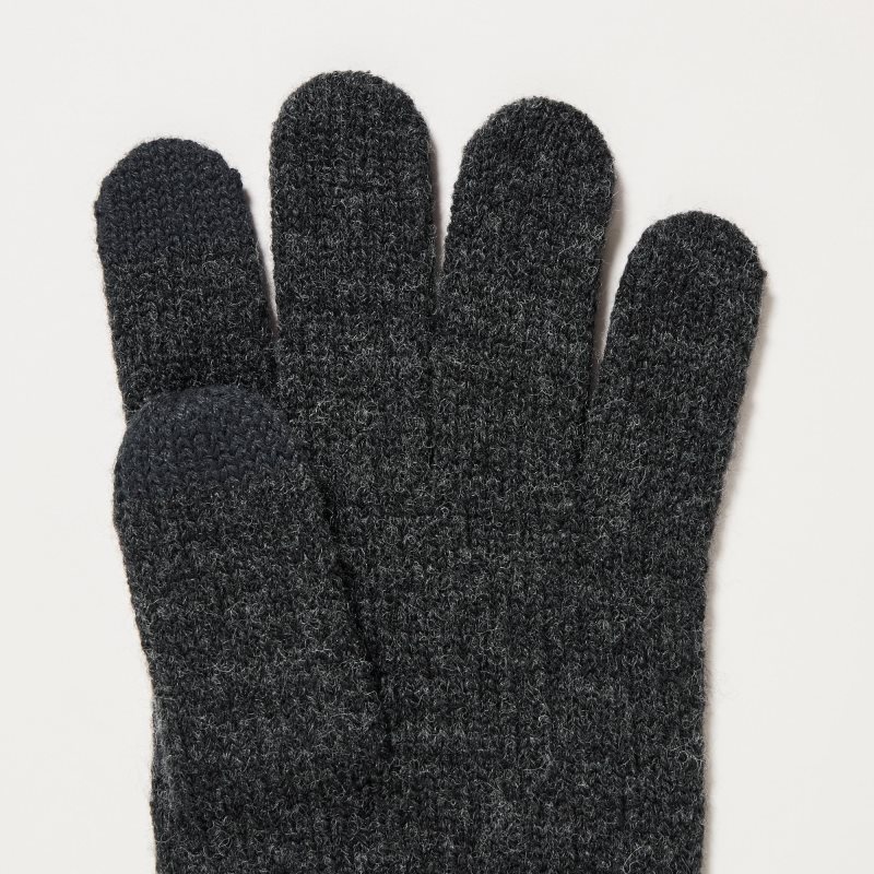 Men Uniqlo HEATTECH Gloves Grey | 1179168