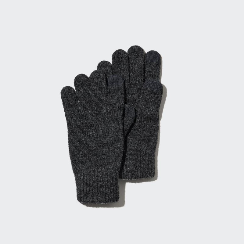 Men Uniqlo HEATTECH Gloves Grey | 1179168