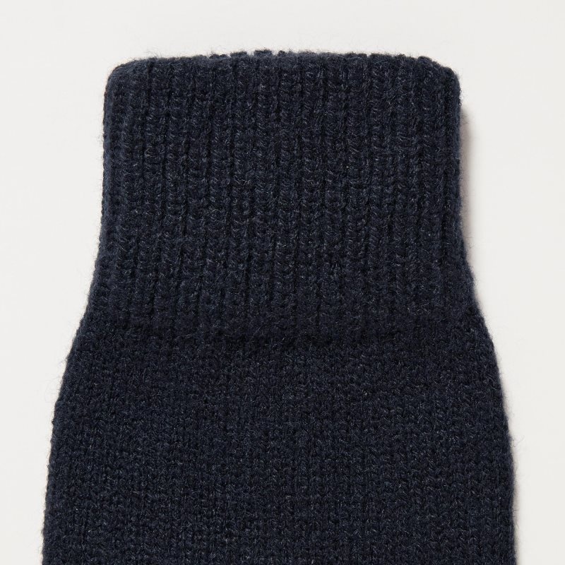 Men Uniqlo HEATTECH Gloves Navy | 40800