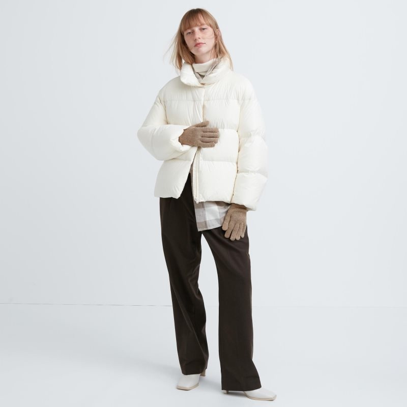 Men Uniqlo HEATTECH Knitted Gloves Beige | 102571
