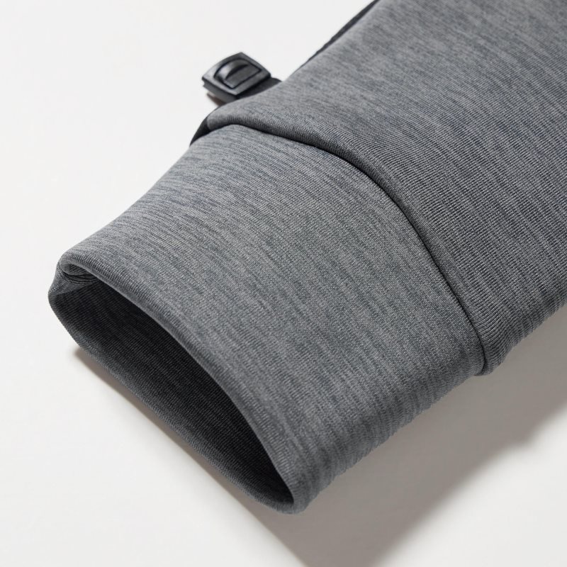 Men Uniqlo HEATTECH Lined Stretch Gloves Grey | 2848236