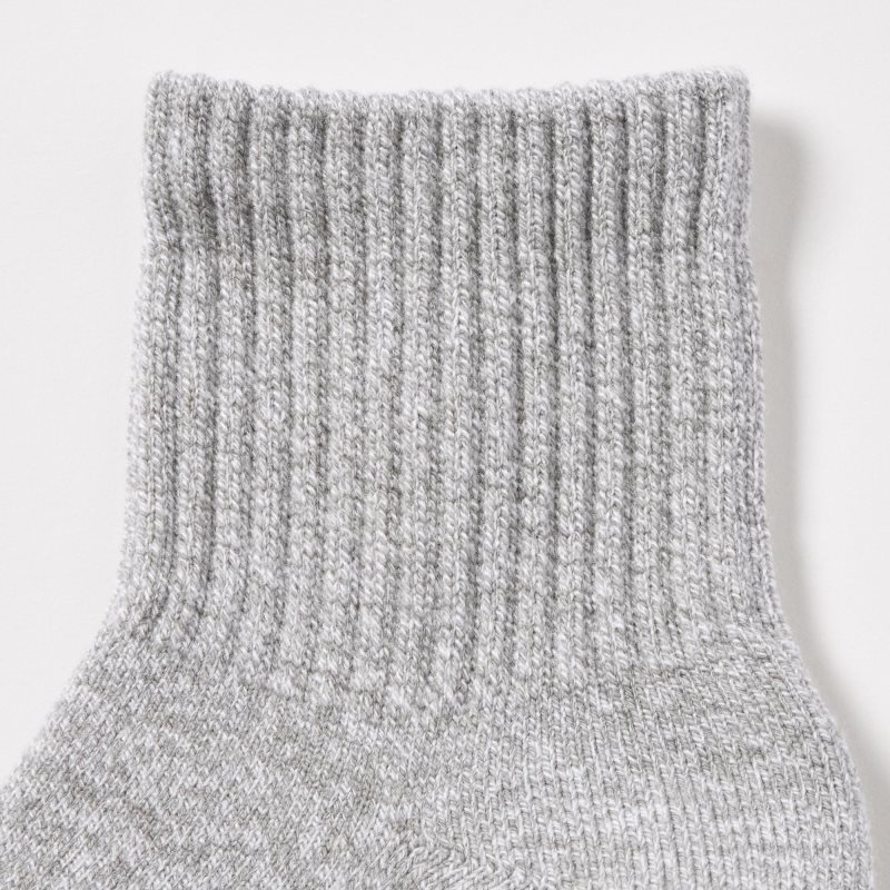Men Uniqlo HEATTECH Pile Half Socks Grey | 8698003