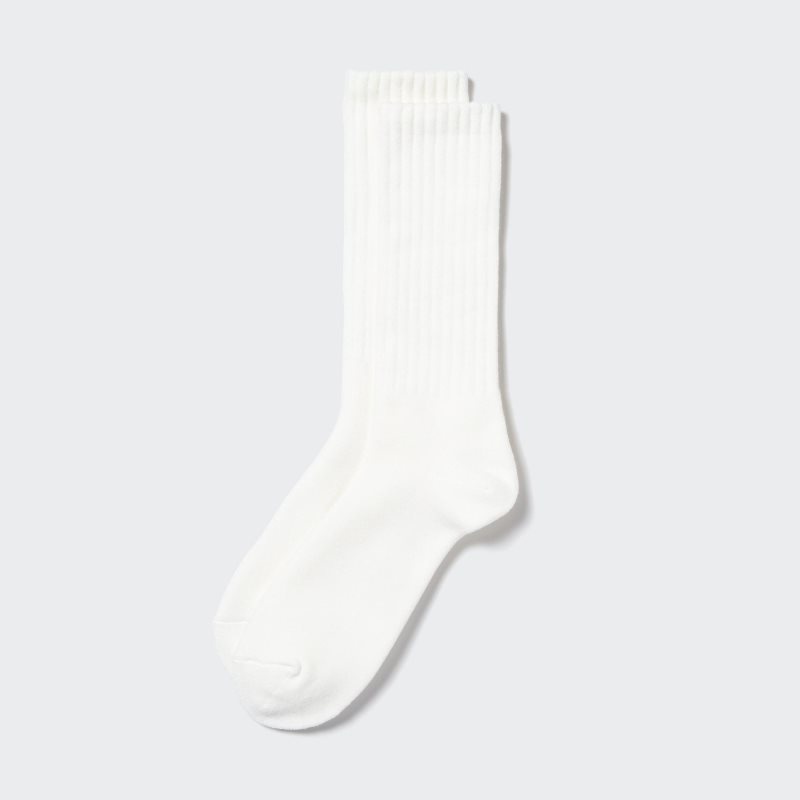 Men Uniqlo HEATTECH Pile Socks White | 3819691