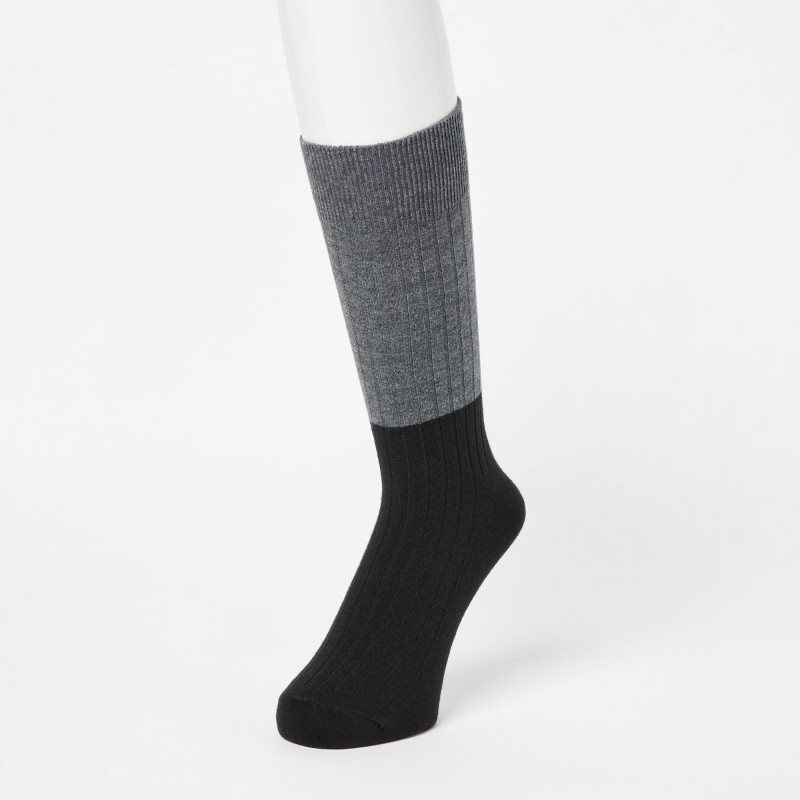 Men Uniqlo HEATTECH Socks Black | 2358904