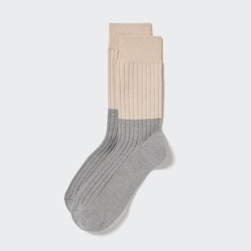 Men Uniqlo HEATTECH Socks Grey | 9535033