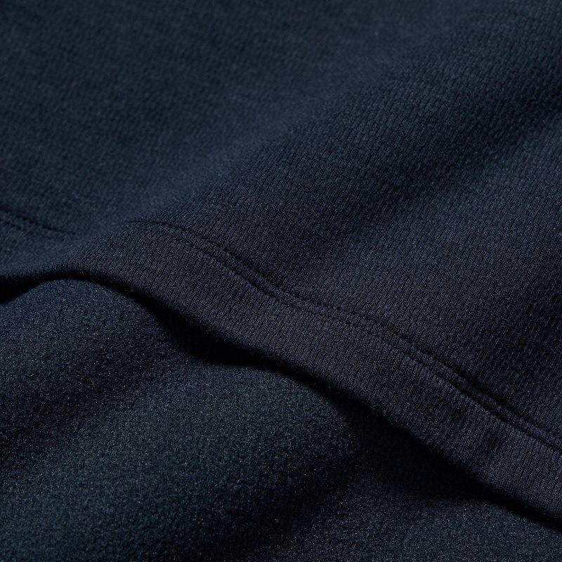 Men Uniqlo HEATTECH Ultra Warm Crew Neck Long-Sleeve T Shirts Navy | 2404801