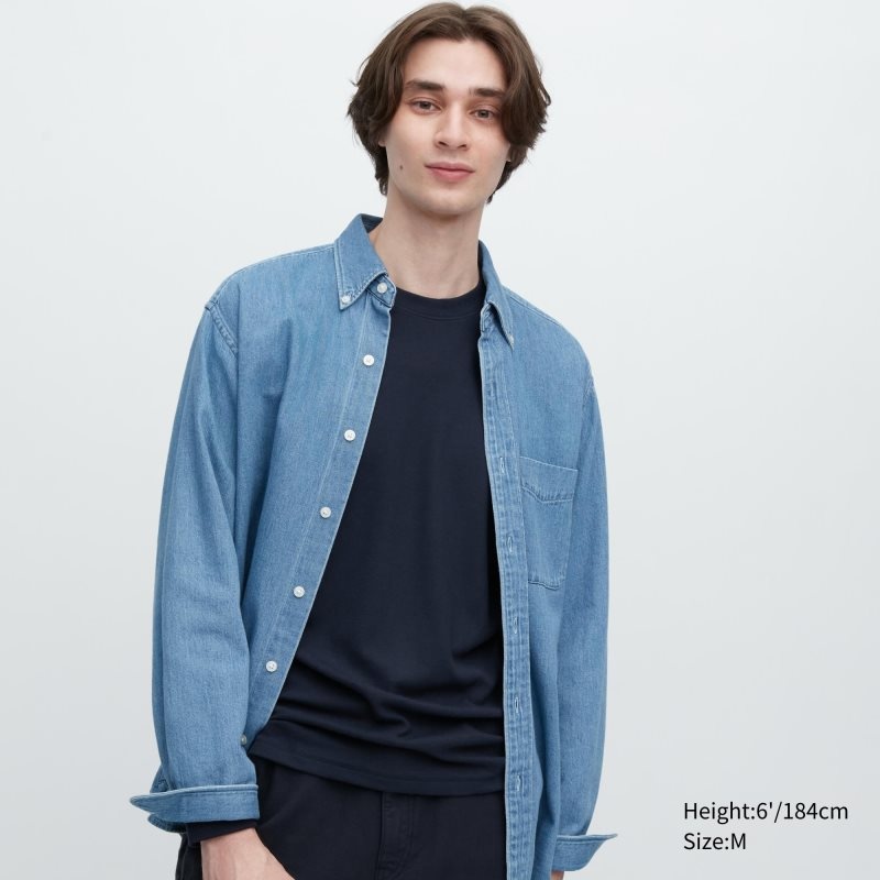 Men Uniqlo HEATTECH Ultra Warm Crew Neck Long-Sleeve T Shirts Navy | 2404801