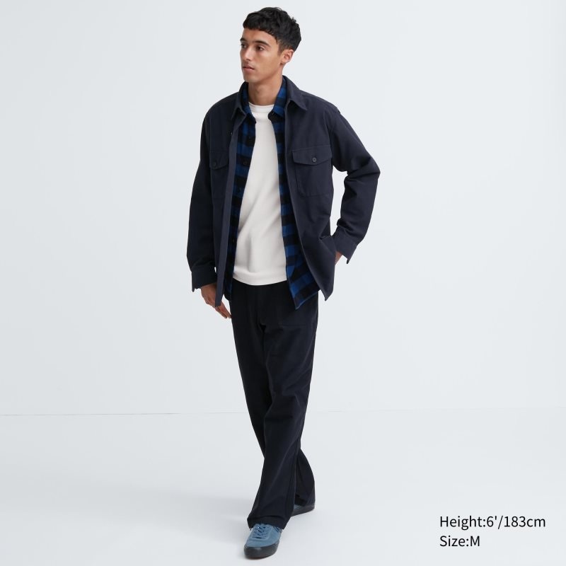Men Uniqlo Heattech Cotton Waffle Crew Neck Extra Warm T Shirts Black | 8710819