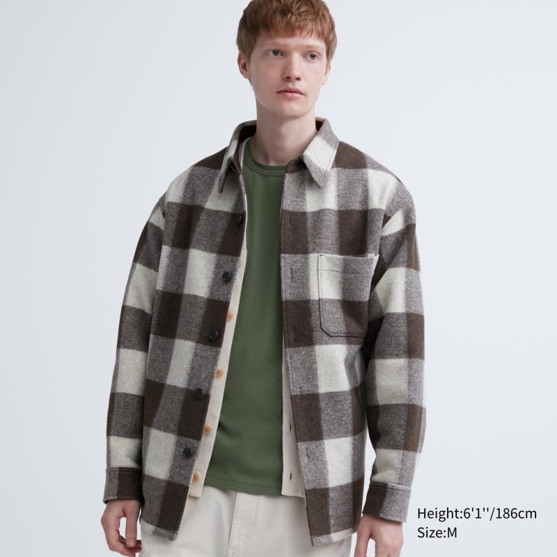 Men Uniqlo Heattech Cotton Waffle Crew Neck Extra Warm T Shirts Olive | 3877438