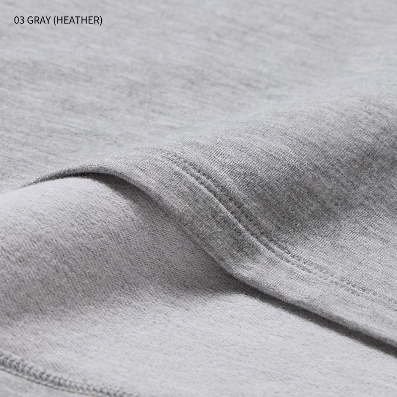 Men Uniqlo Heattech Extra Warm Cotton Crew Neck T Shirts Grey | 8162111