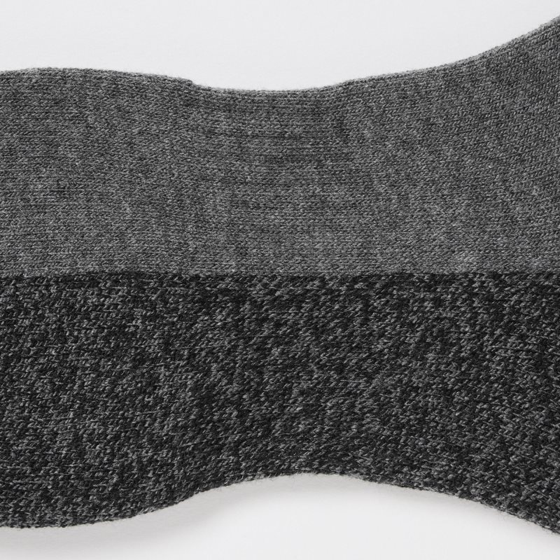 Men Uniqlo Heattech Short Socks Grey | 3580972