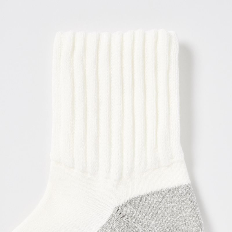Men Uniqlo Heattech Soft Pile Half Socks White | 8582454
