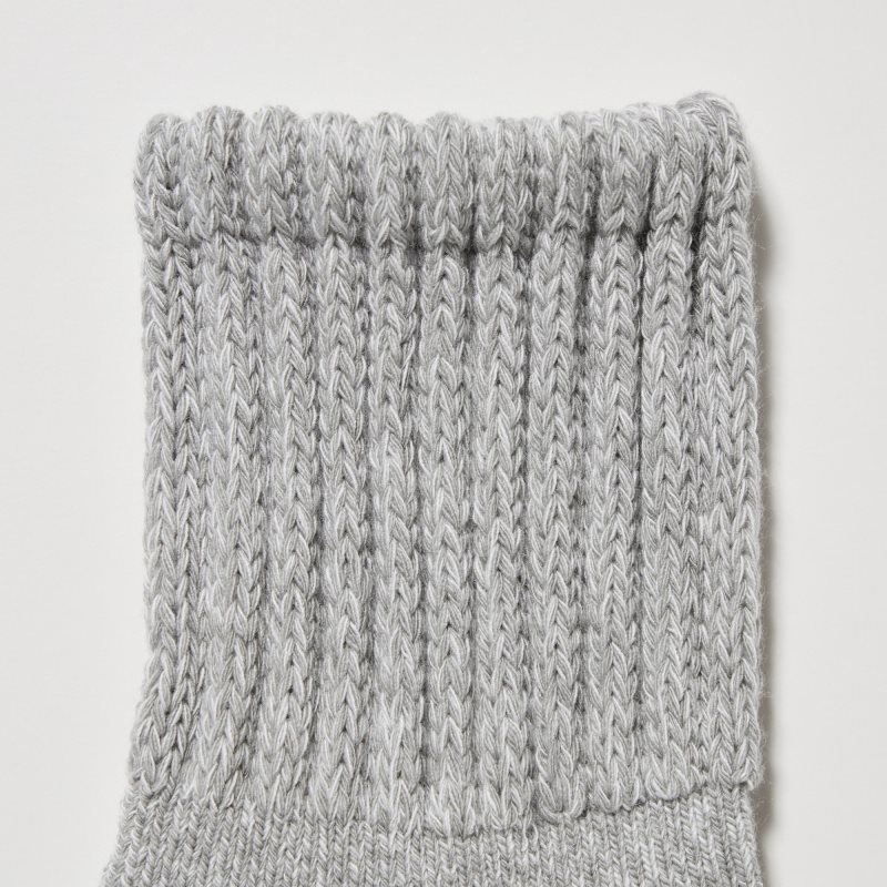 Men Uniqlo Heattech Soft Pile Heather Socks Grey | 5075177