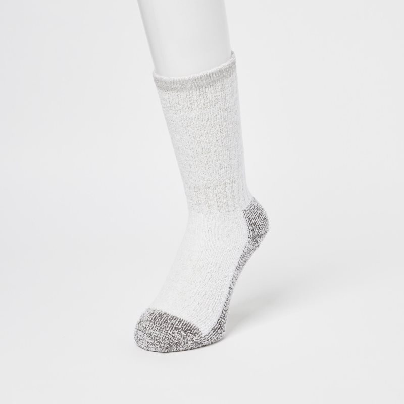 Men Uniqlo Heattech Soft Pile Heather Socks Grey | 9387135