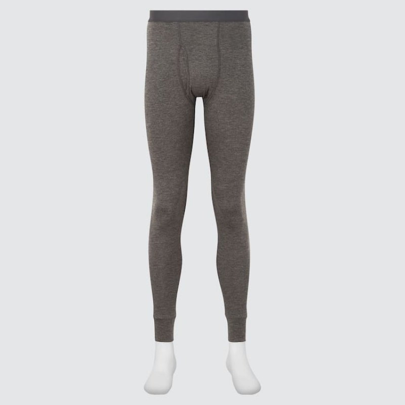 Men Uniqlo Heattech Thermal Tight Grey | 5227749