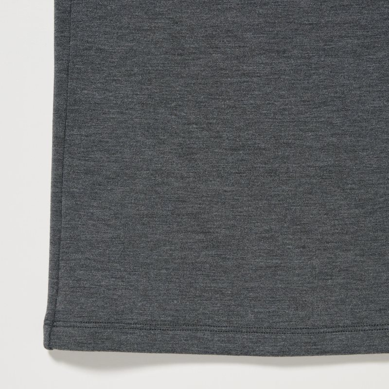 Men Uniqlo Heattech Ultra Warm Crew Neck T Shirts Grey | 9613969