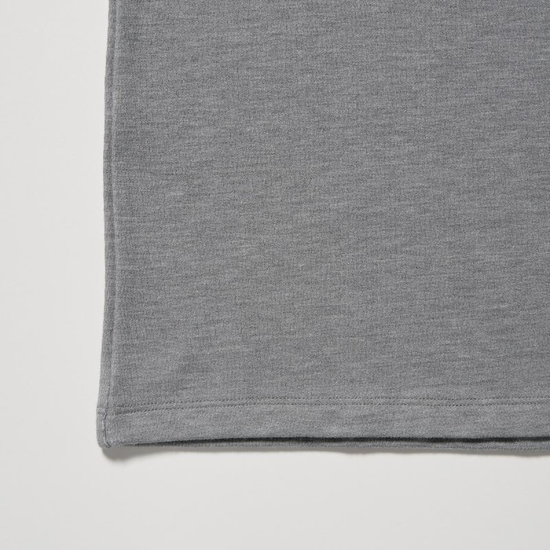 Men Uniqlo Heattech Ultra Warm Turtleneck Long-sleeve T Shirts Grey | 1169224