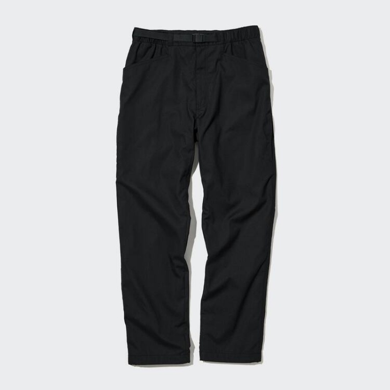 Men Uniqlo Heattech Warm Lined Pants Black | 5063068