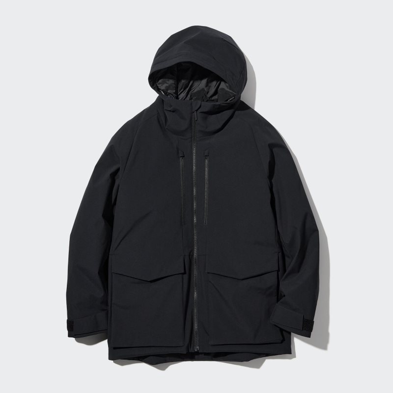 Men Uniqlo Hybrid Down 3d Cut Parka Black | 4842553