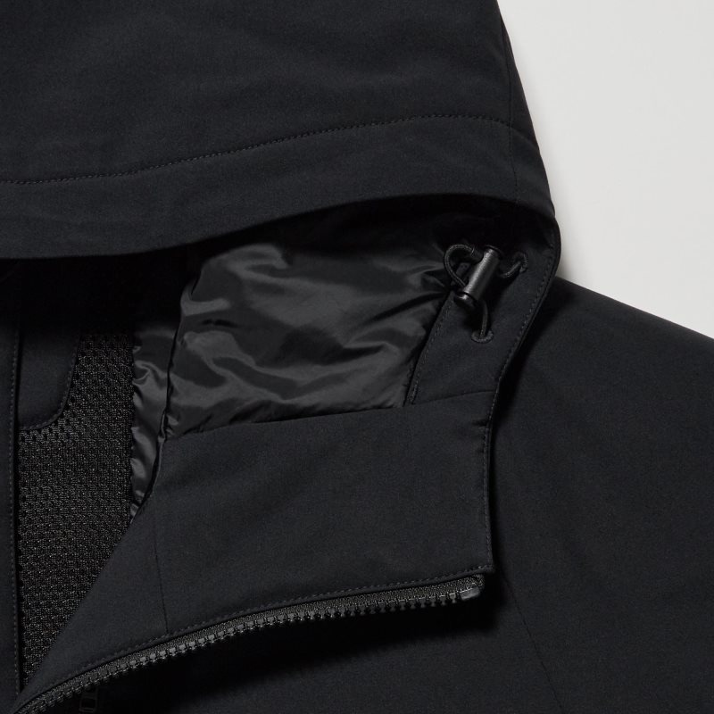 Men Uniqlo Hybrid Down 3d Cut Parka Black | 4842553