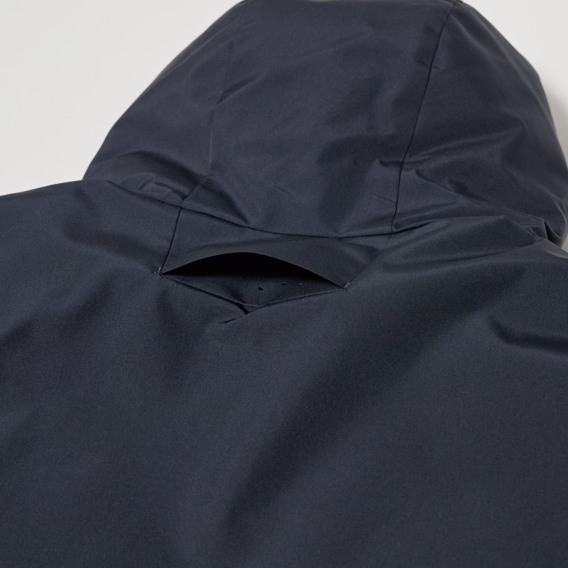 Men Uniqlo Hybrid Down Coats Navy | 9145948