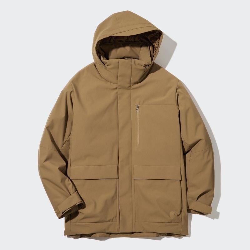 Men Uniqlo Hybrid Down Parka Navy | 493359