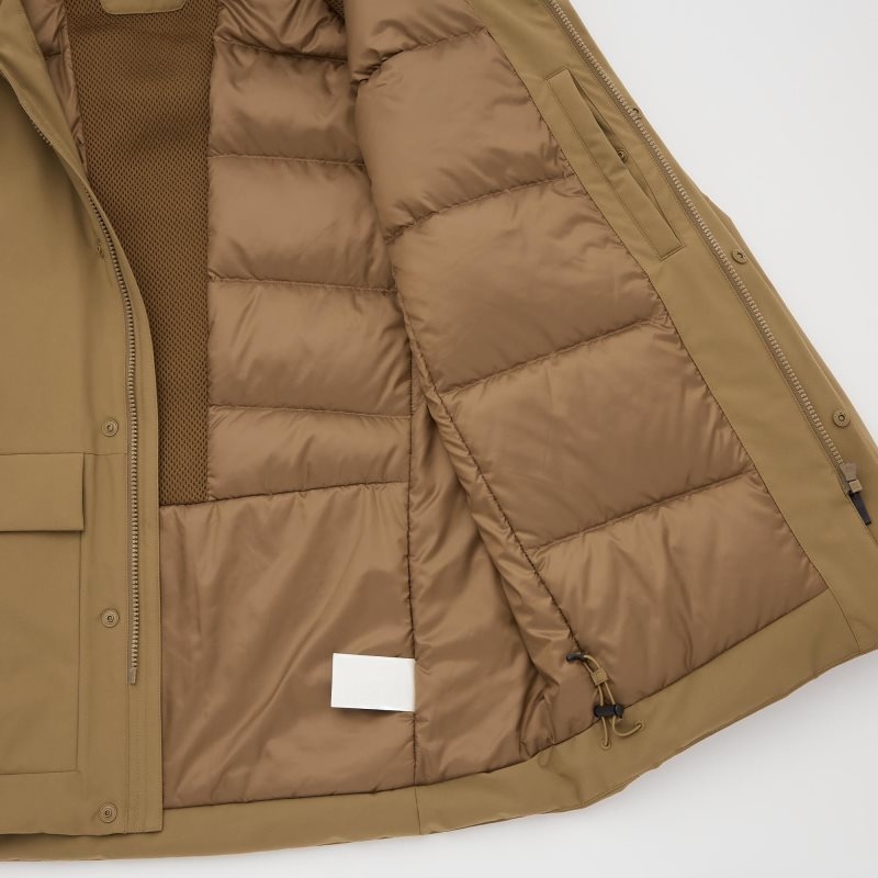 Men Uniqlo Hybrid Down Parka Navy | 493359
