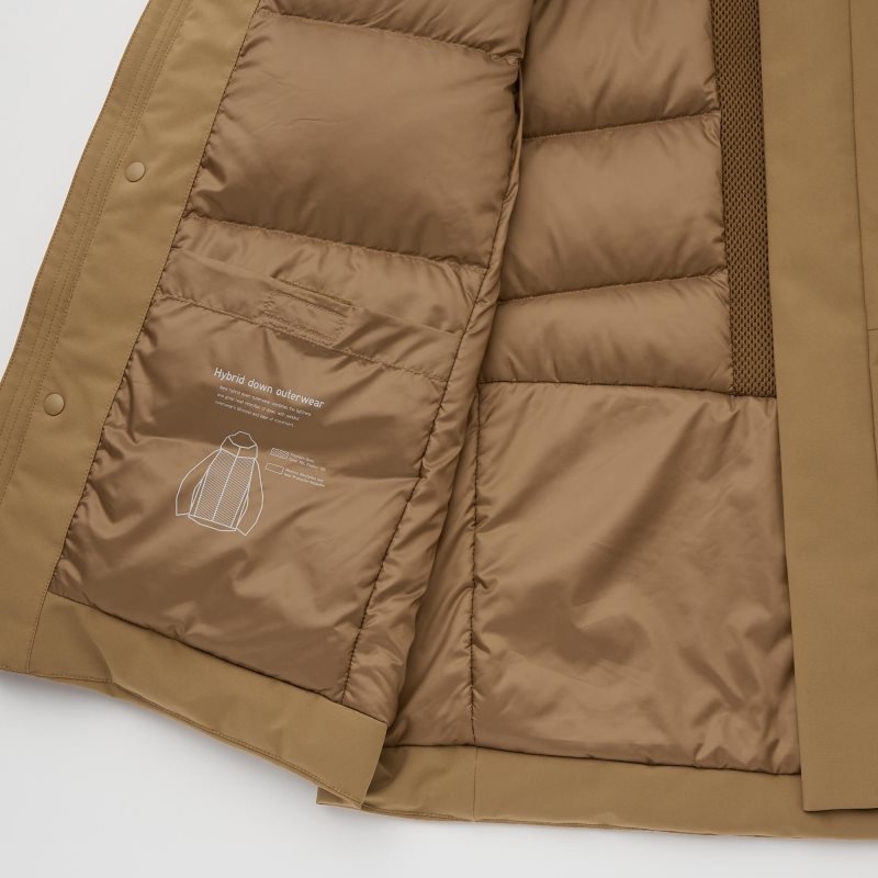 Men Uniqlo Hybrid Down Parka Navy | 493359