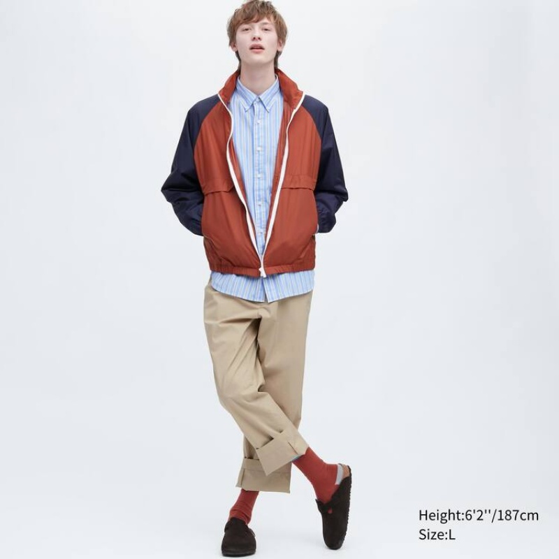 Men Uniqlo Jw Anderson Easy Pants Beige | 6743944