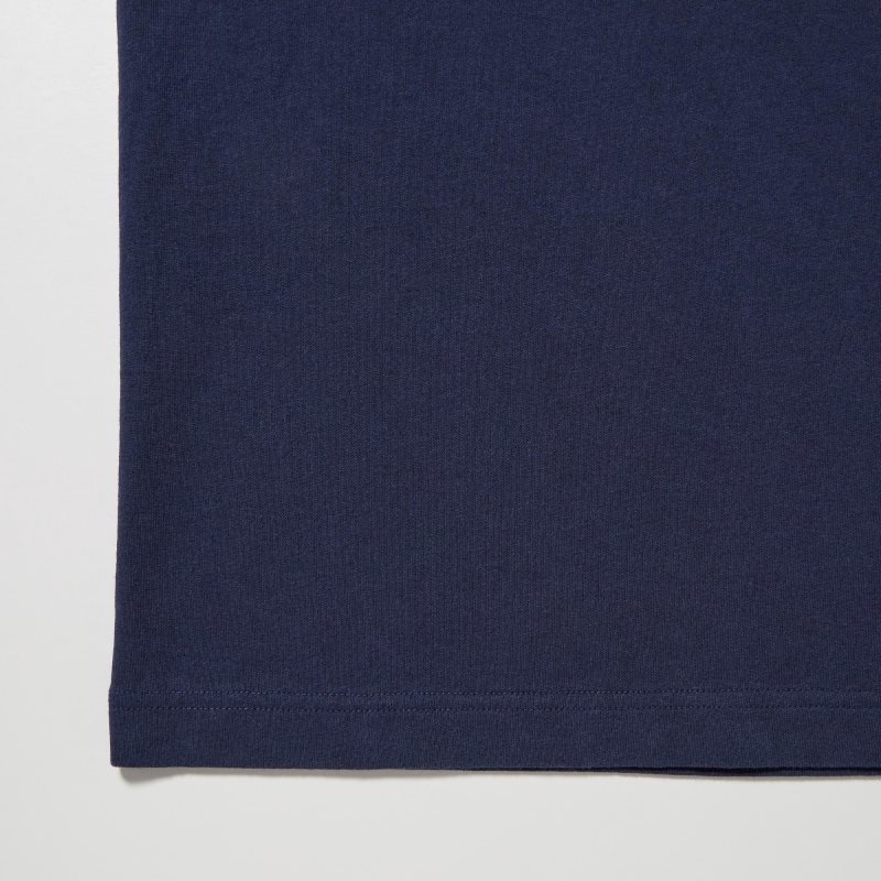 Men Uniqlo L.A. Eats Ut Oversized Short-sleeve Graphic Katsu Sando T Shirts Navy | 9424353