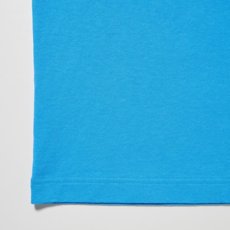 Men Uniqlo L.A. Eats Ut Oversized Short-sleeve Graphic Pizzanista! T Shirts Blue | 9704009