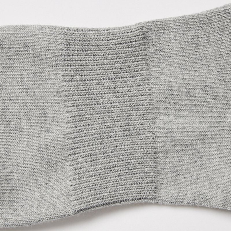 Men Uniqlo Layered Short Socks Grey | 5554461
