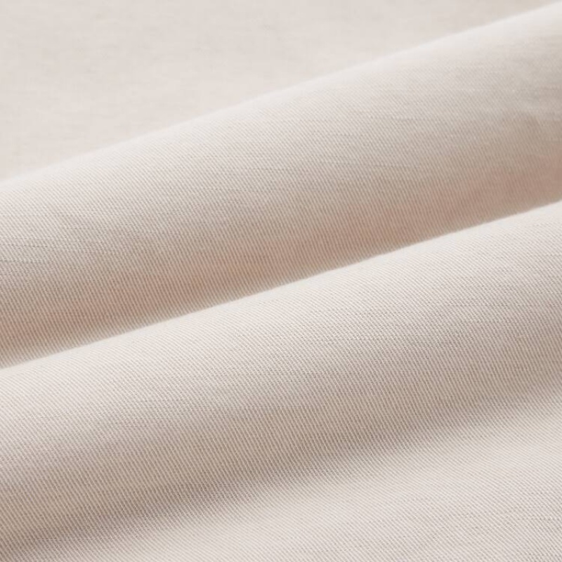 Men Uniqlo Linen Blend Shorts Beige | 1973843
