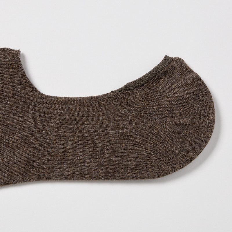 Men Uniqlo Low Cut Socks Brown | 2615745