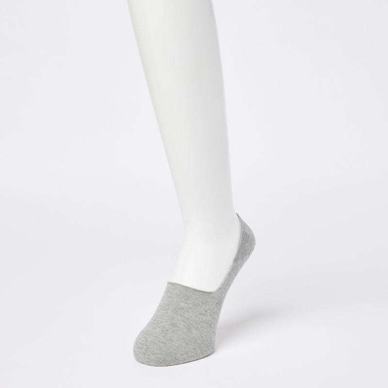 Men Uniqlo Low Cut Socks Grey | 3939685