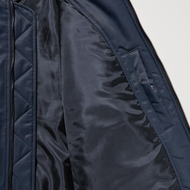 Men Uniqlo Ma-1 Jackets Navy | 238298