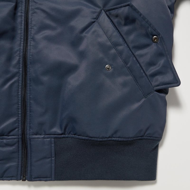 Men Uniqlo Ma-1 Jackets Olive | 5131456