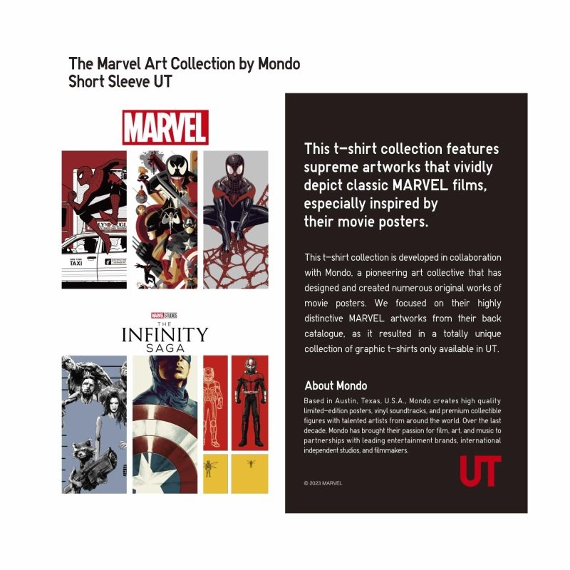 Men Uniqlo Marvel Art Collection By Mondo Ut Short Sleeve Graphic T Shirts Black | 785251