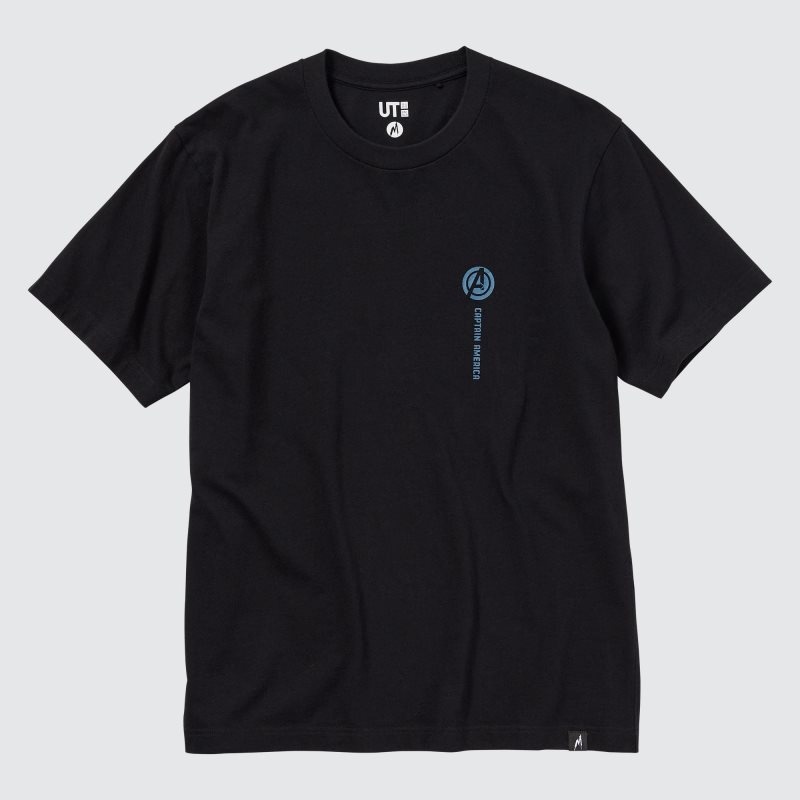 Men Uniqlo Marvel Art Collection By Mondo Ut Short Sleeve Graphic T Shirts Black | 785251