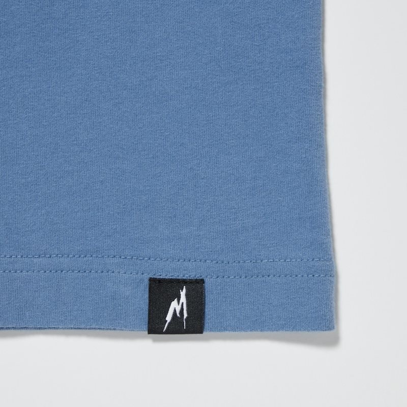 Men Uniqlo Marvel Art Collection By Mondo Ut Short Sleeve Graphic T Shirts Blue | 7154583