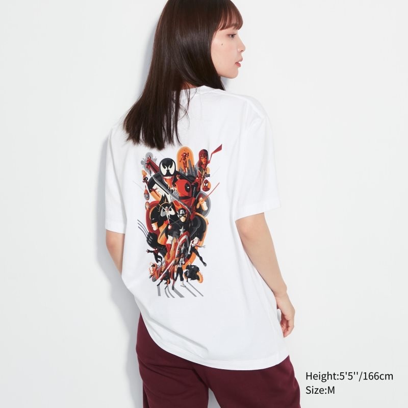 Men Uniqlo Marvel Art Collection By Mondo Ut Short Sleeve Graphic T Shirts White | 2091589