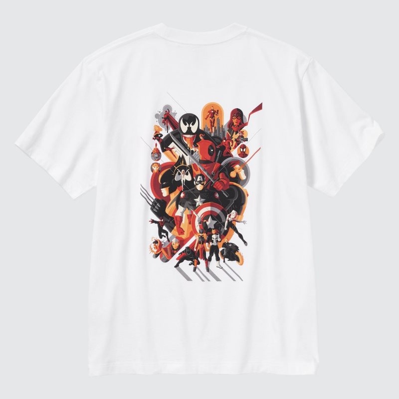 Men Uniqlo Marvel Art Collection By Mondo Ut Short Sleeve Graphic T Shirts White | 2091589