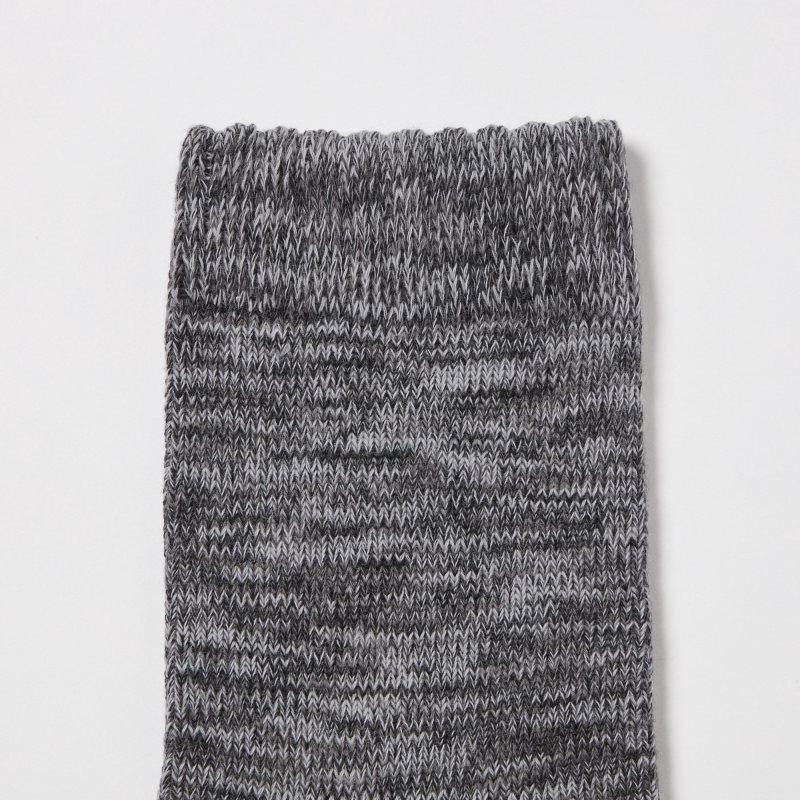 Men Uniqlo Melange Half Socks Grey | 9913147