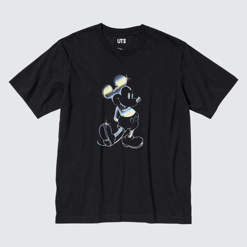 Men Uniqlo Mickey Stands Ut Short Sleeve Graphic T Shirts Black | 8493869