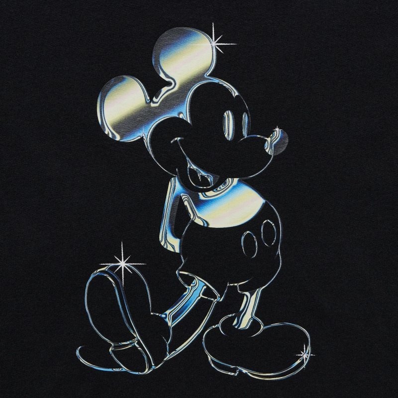 Men Uniqlo Mickey Stands Ut Short Sleeve Graphic T Shirts Black | 8493869